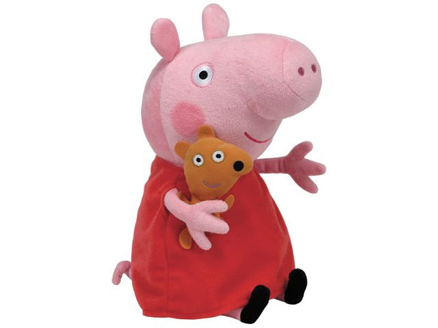 Ty Beanie - Peppa Pig - Peppa - 15 cm - Knuffel