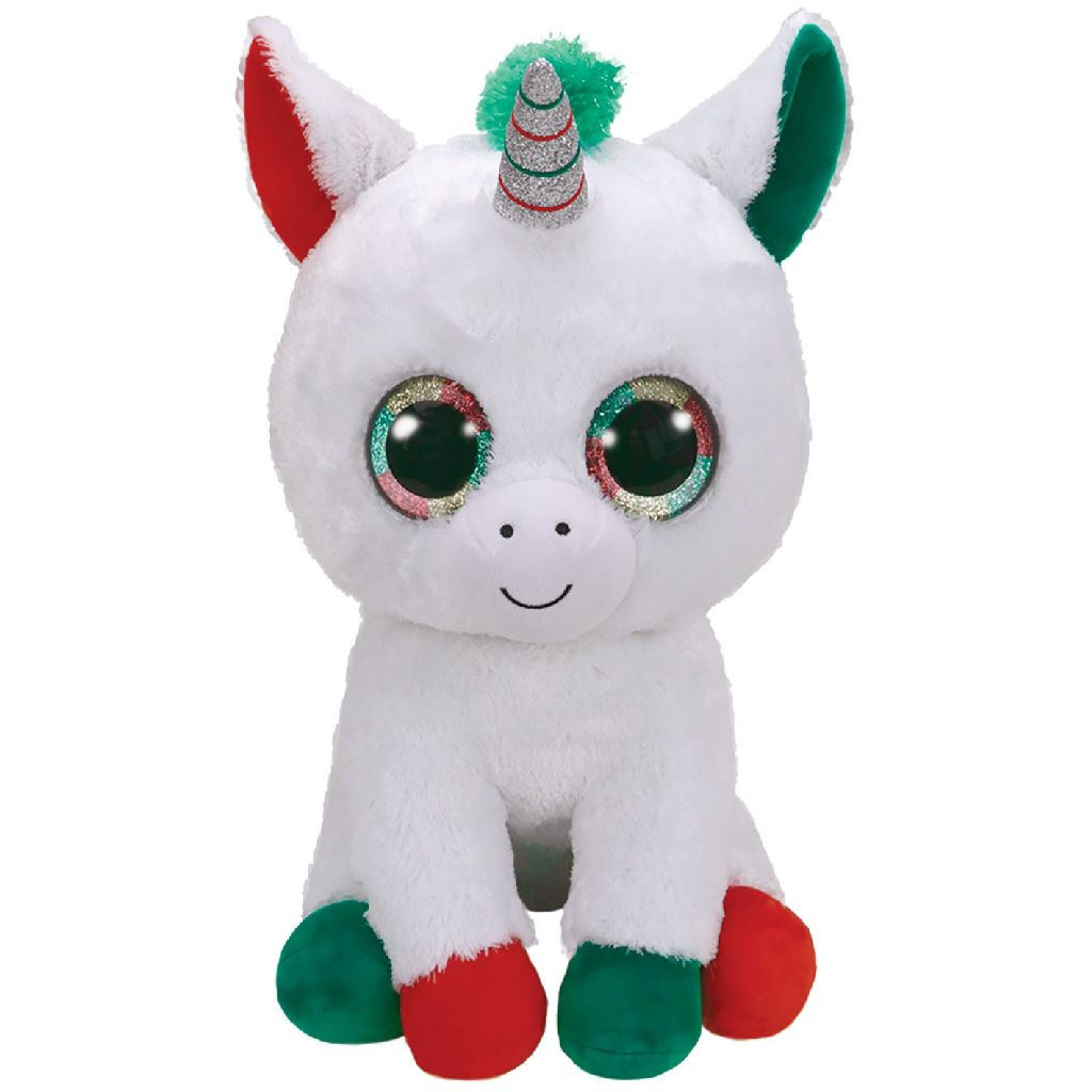 Ty Beanie Boo XL - Candy Unicorn - Eenhoorn - Kerst - Knuffel - 42 cm