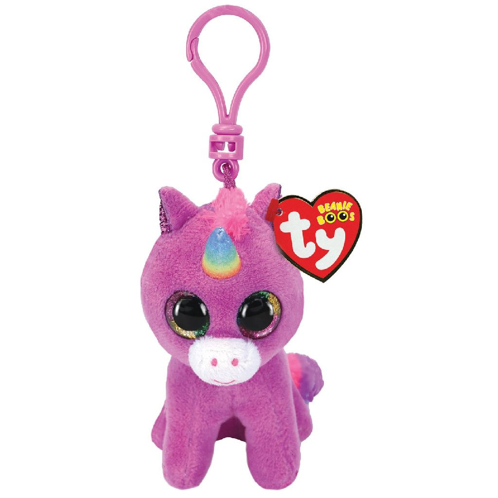 Ty Beanie Boo Clip - Rosette Unicorn - Sleutelhanger