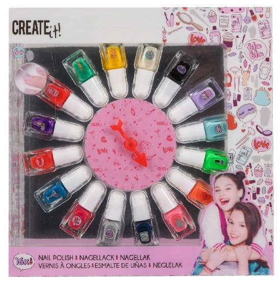 Create It! Nagellak Set met Radje - 16 Potjes