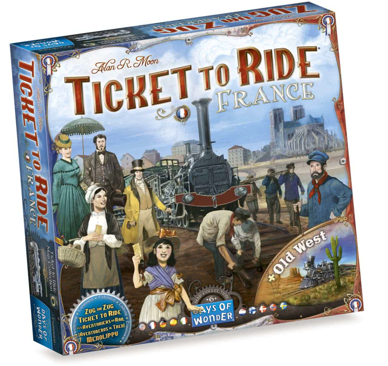 Ticket to Ride France / Old West - Uitbreiding -  Bordspel