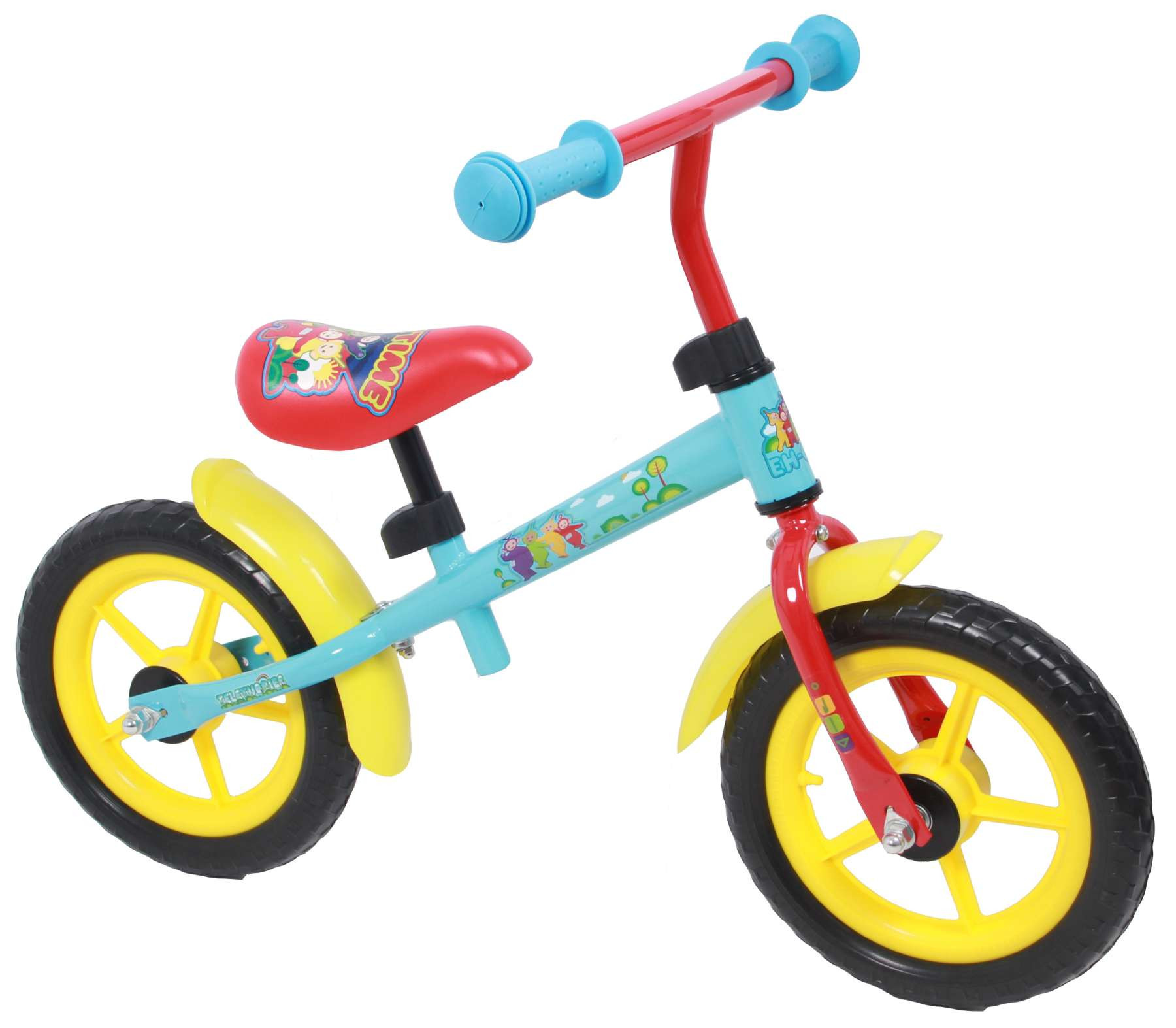 Teletubbies Loopfiets - Jongens en Meisjes - 12 inch - Blauw/Rood/Geel