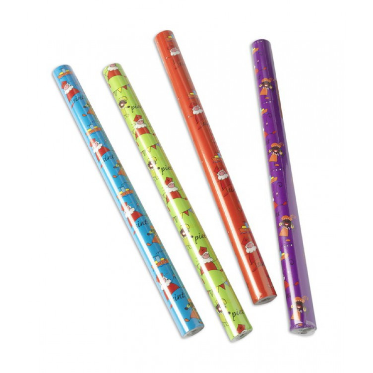 Sinterklaas Inpakpapier 2.5m x 50cm - Prijs per Rol