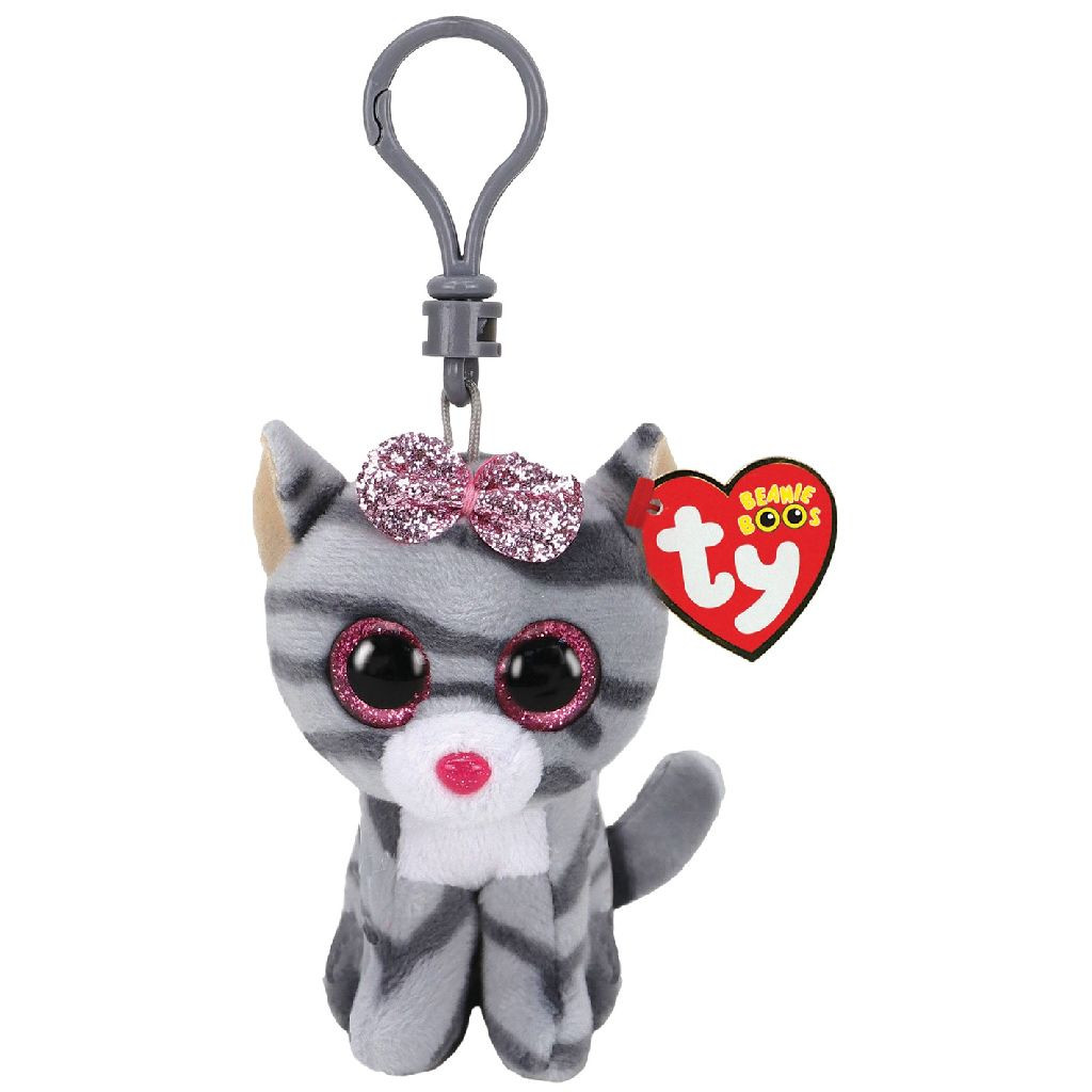 Ty Beanie Boo Clip - Kiki Cat Sleutelhanger