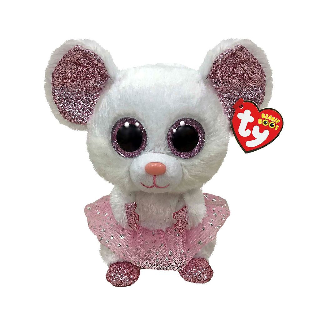 Ty Beanie Buddy - Nina Mouse - 24 cm - Knuffel