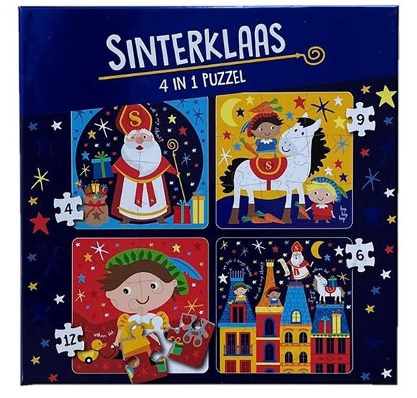 Sinterklaas Puzzel 4-in-1