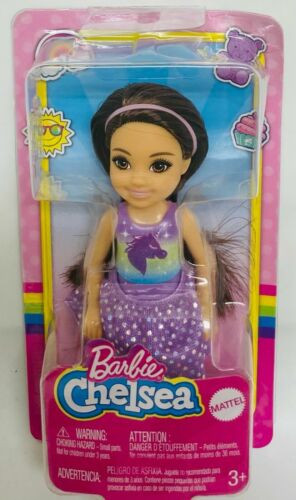 Barbie Pop Chelsea - Meisje met Unicorn Jurkje - 15 cm - Minipop