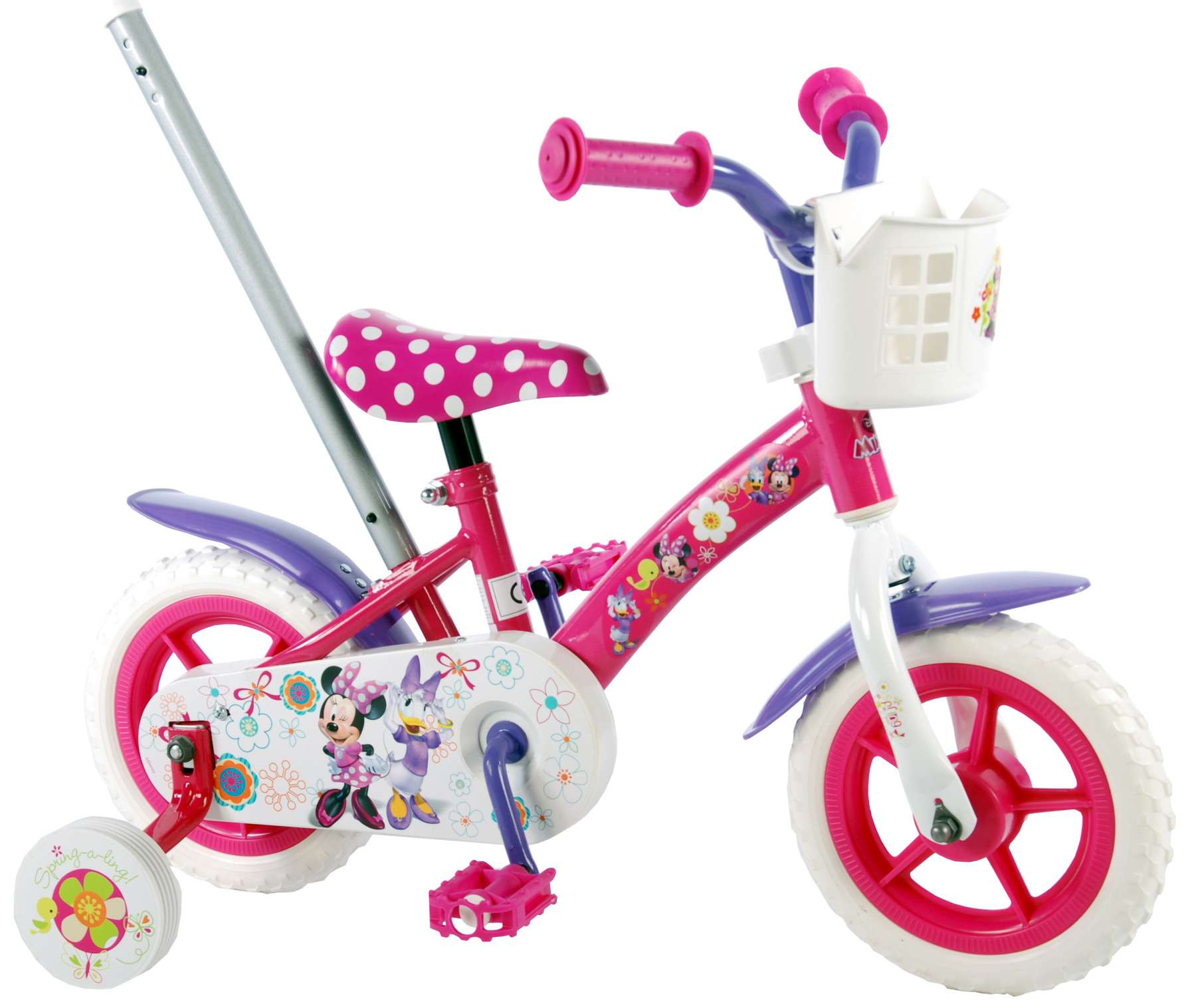 Disney Minnie Bow-tique - 10 Inch - Roze/Wit/Paars - Kinderfiets