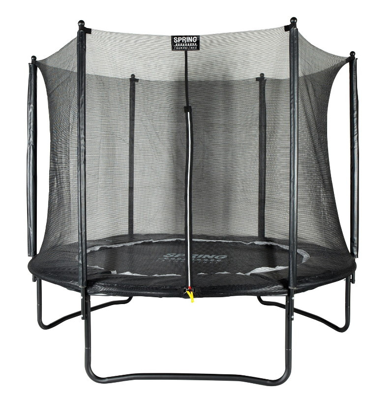 SPRING Trampoline met Veiligheidsnet - 305 cm (10ft) - Zwart