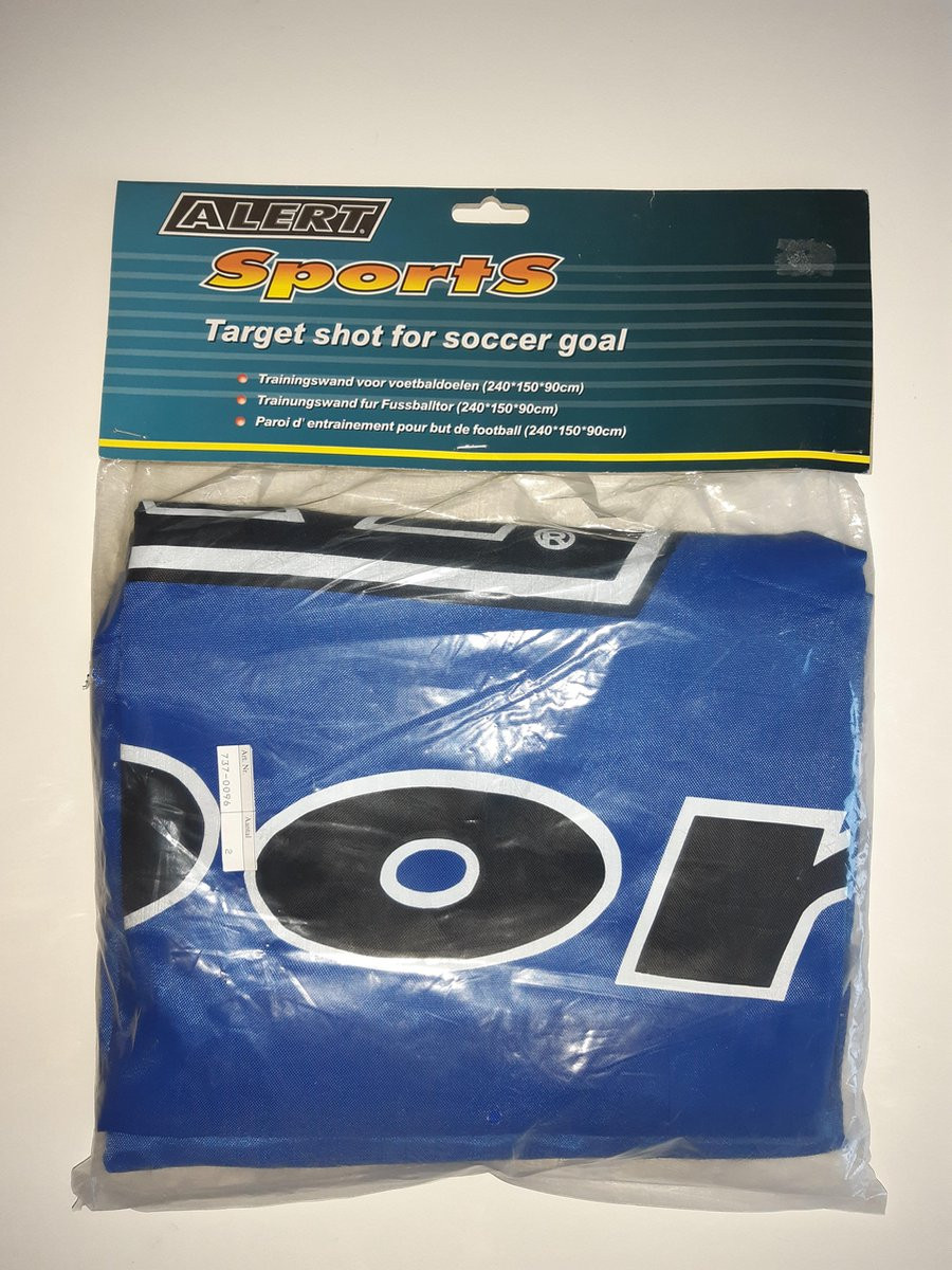 Alert Sports - Trainingswand voor Voetbaldoel - 240 x 150 x 90 cm