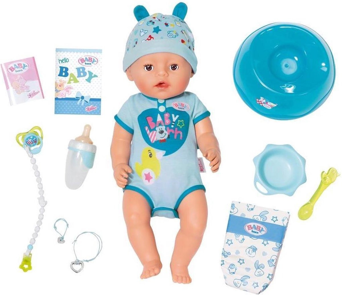 Baby Born - Soft Touch Jongen - 43 cm - Interactieve Babypop