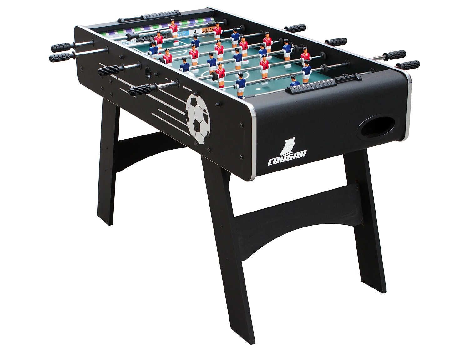 Cougar Tafelvoetbaltafel Jump Shot met telescopische stangen