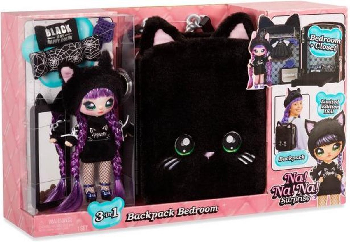 Na! Na! Na! Surprise - 3-in-1 Backpack Bedroom Speelset - Tuesday Meow