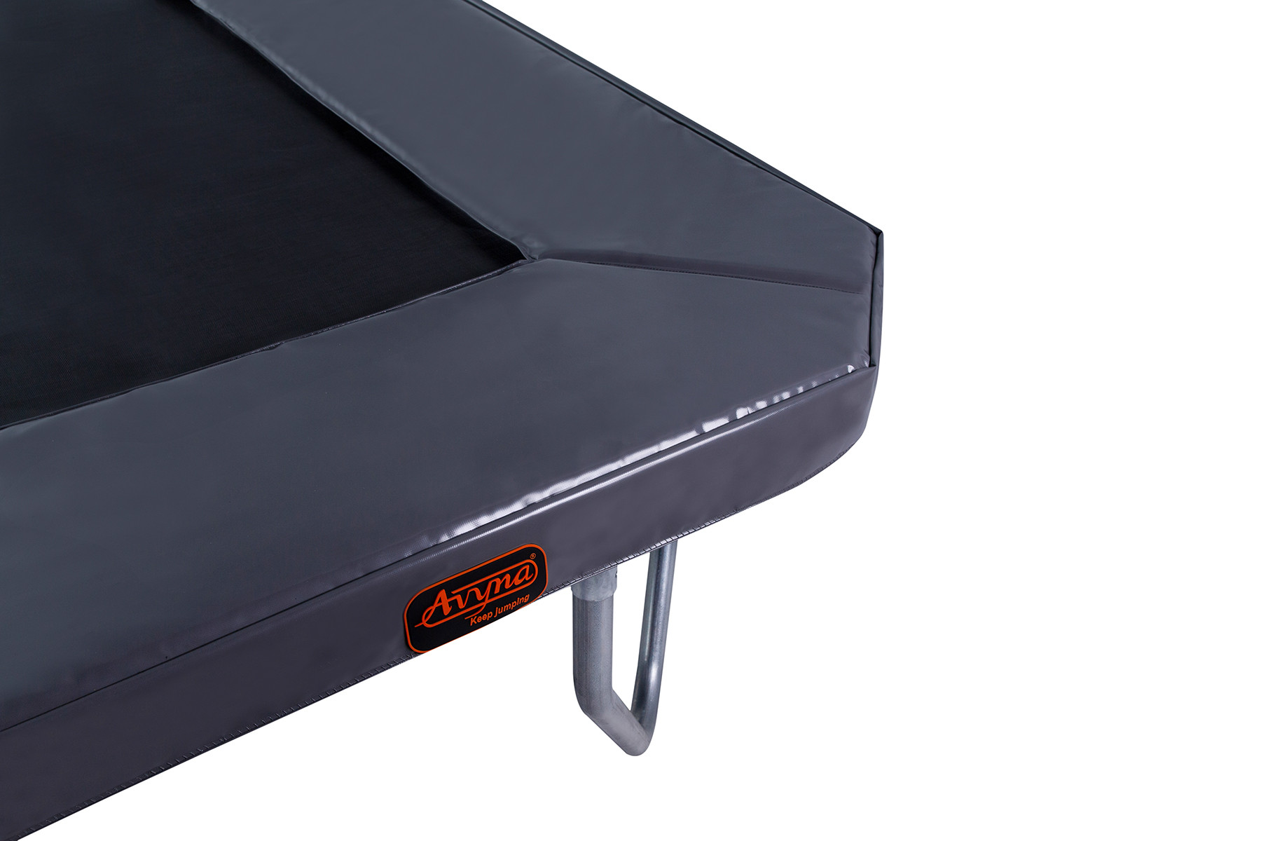Avyna Trampoline Beschermrand HD Plus - Op poten - 380 x 255 cm (238) - Grijs