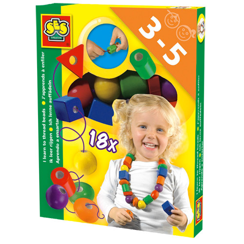 SES Ik Leer Kralen Rijgen - 18 Kralen - Ketting Maken