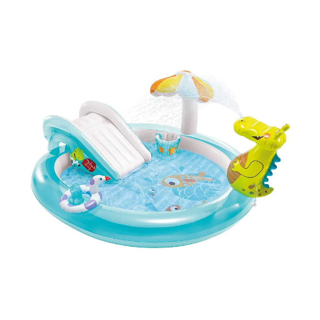 Intex Opblaas Zwembad Crocodile Play Center - 201 x 170 cm