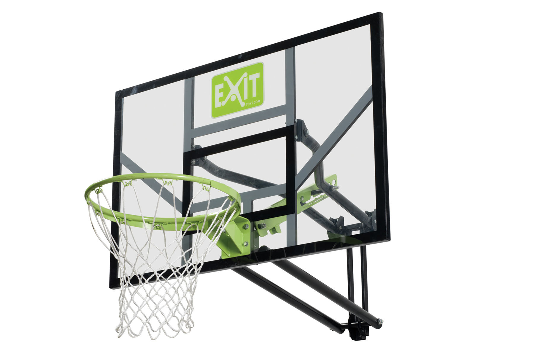 EXIT Galaxy Basketbalbord voor Muurmontage - Groen/Zwart