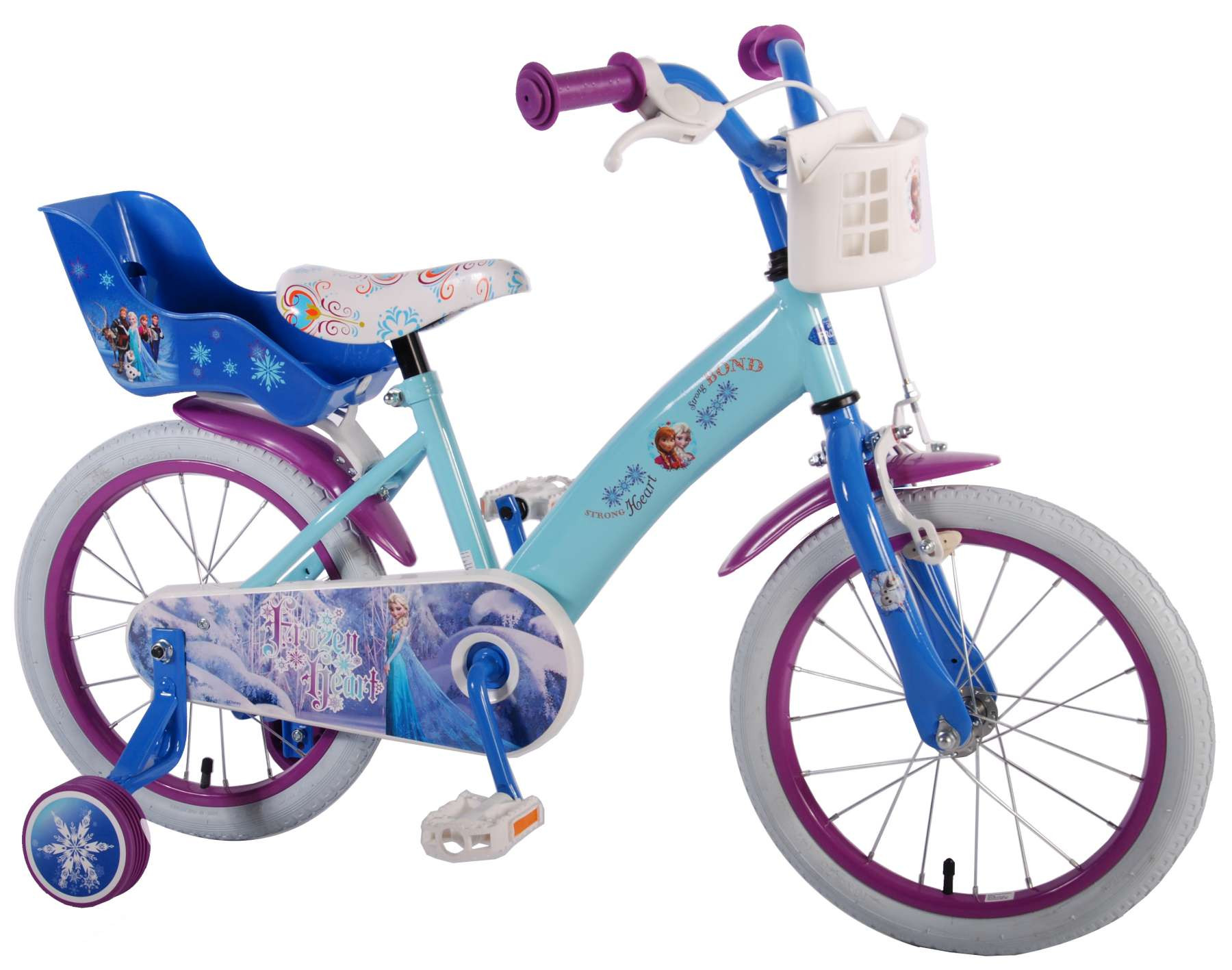 Fiets 16" Volare Frozen 16 inch 95% Meisjesfiets Blauw