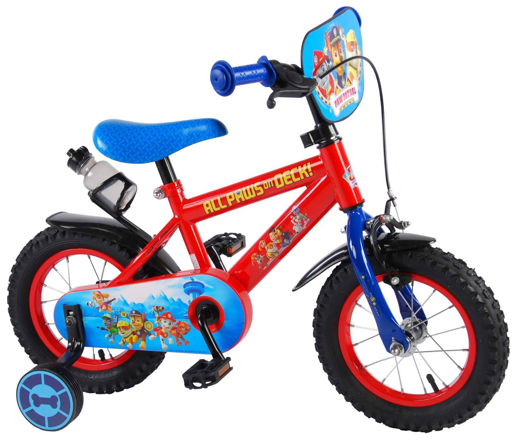 PAW Patrol Kinderfiets - 12 Inch - Rood/Blauw