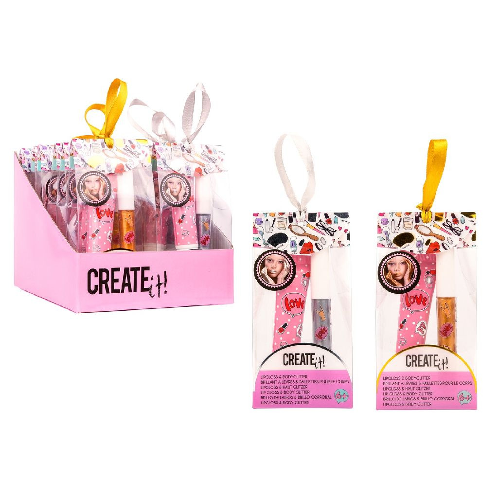 Create It Lipgloss & Bodyglitter - Prijs per Stuk