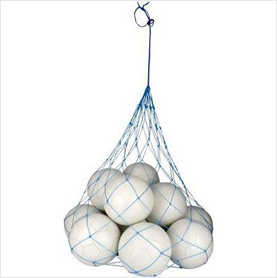 Ballennet - Voor 12 Ballen - Wit/Rood - Uni 
