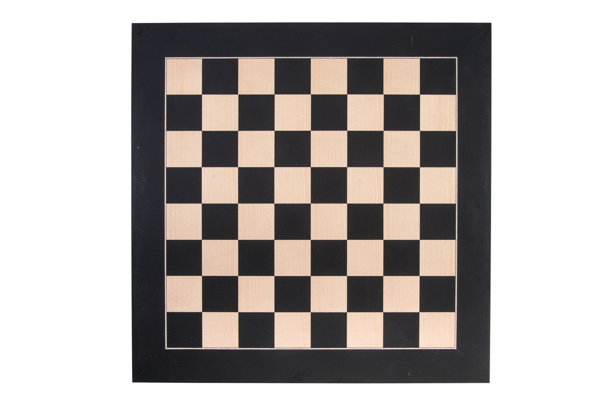 Schaakbord - Zwart Esdoornhout - 50 x 50 cm