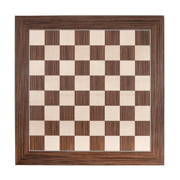 Schaakbord - Bruin Walnoothout & Esdoornhout - 50 x 50 cm