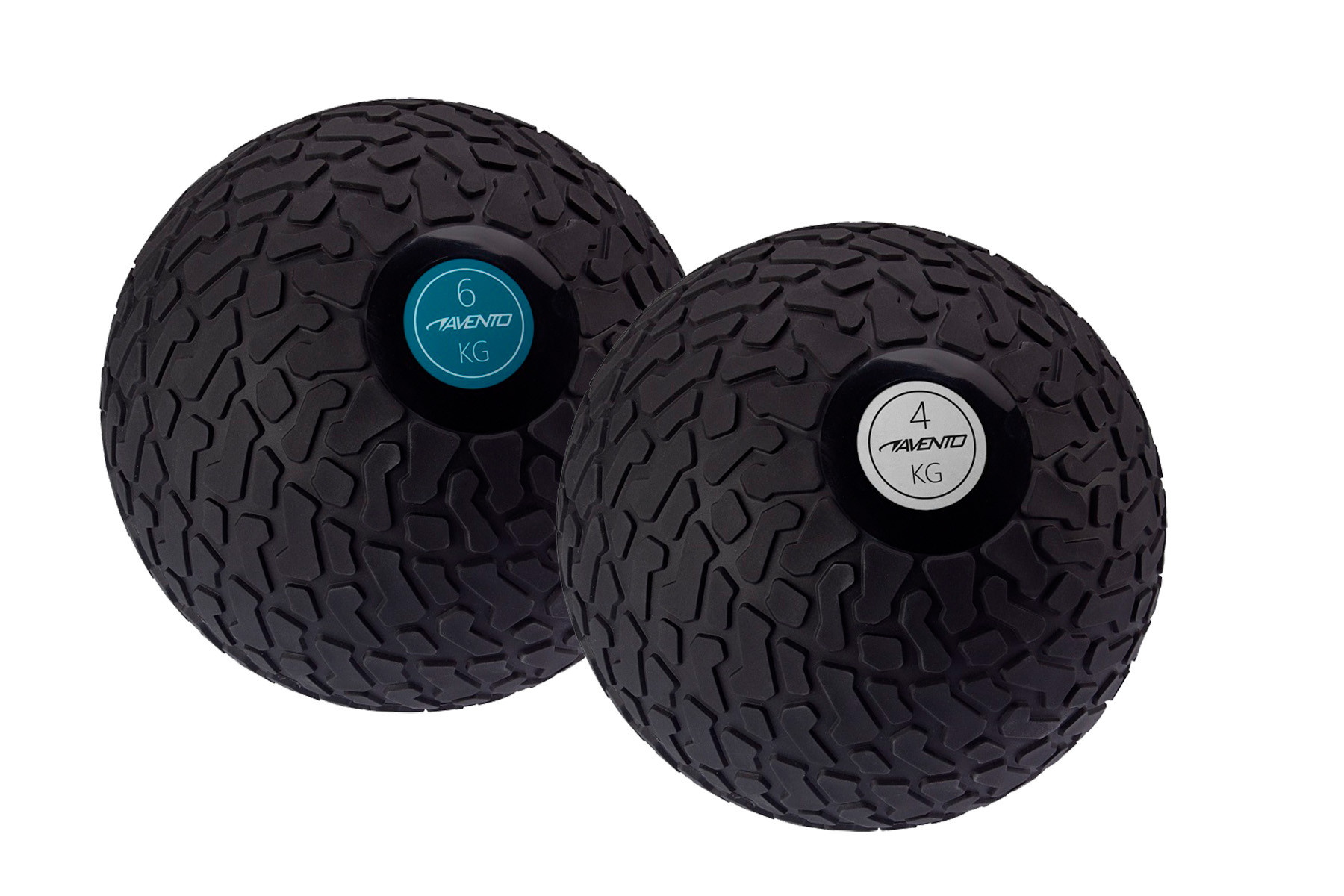 Avento Fitness Slam Bal met Profiel - 4 & 6 Kilo - Bundelpakket