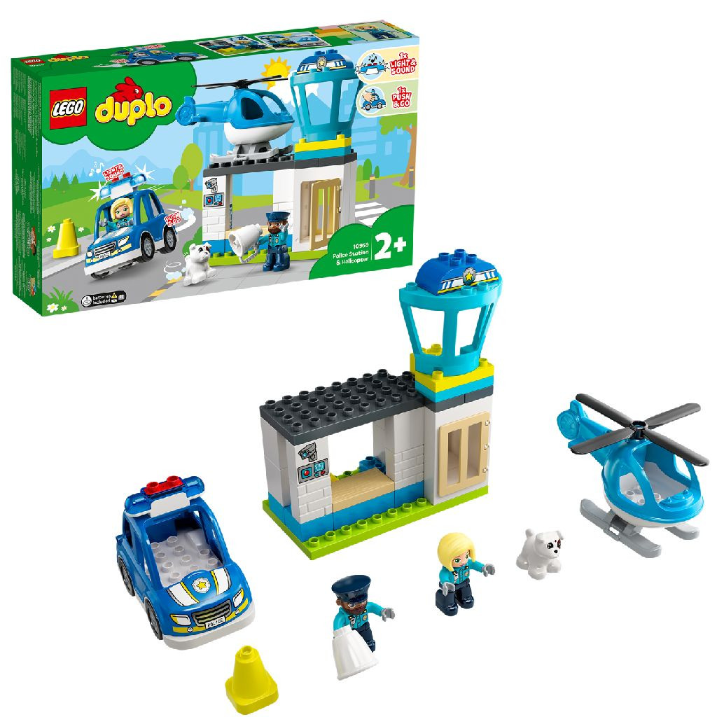 10959 LEGO DUPLO Politiebureau en Helikopter