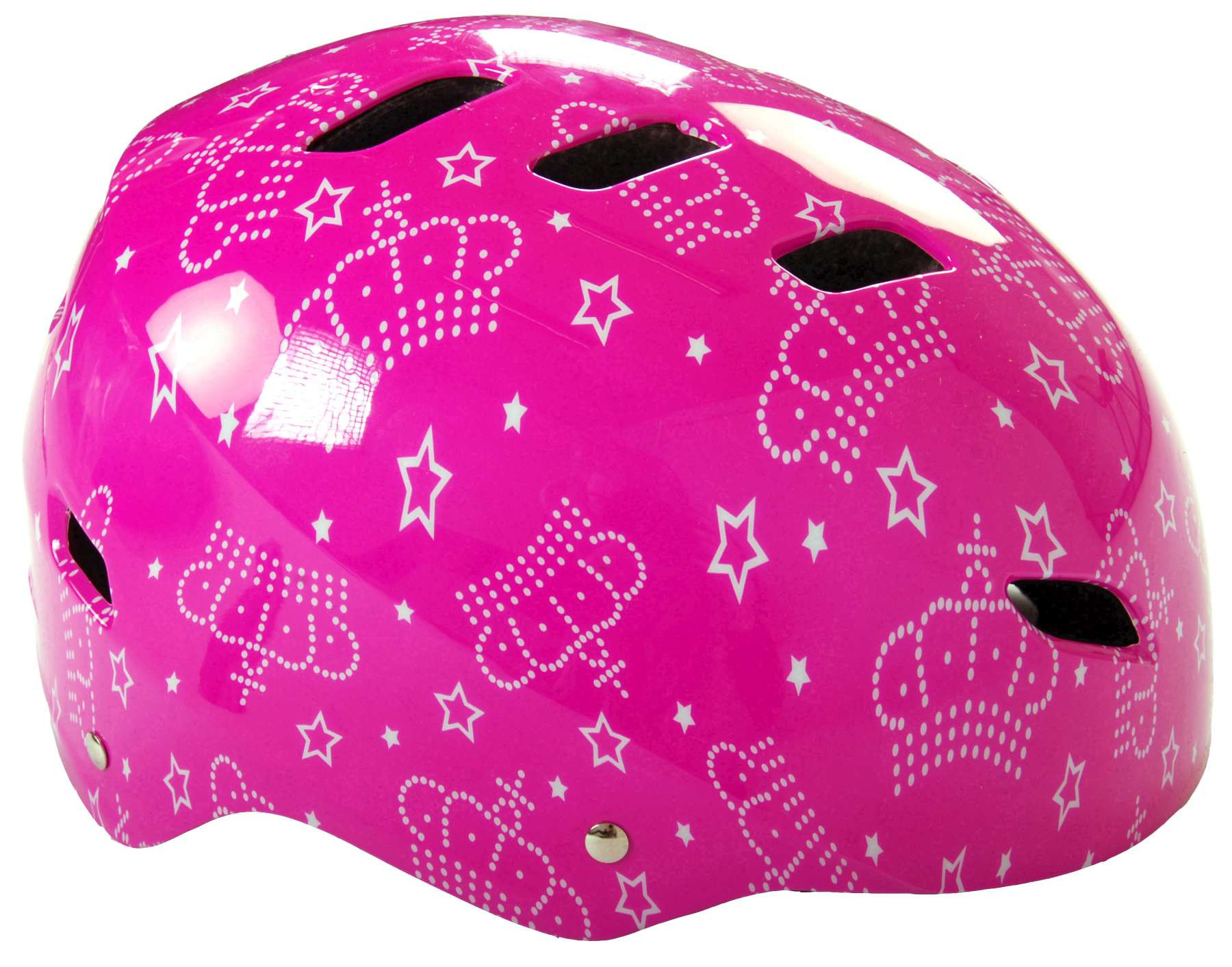 Volare Fiets Helm - Skate Helm - Kroon - 55-57 cm - Roze