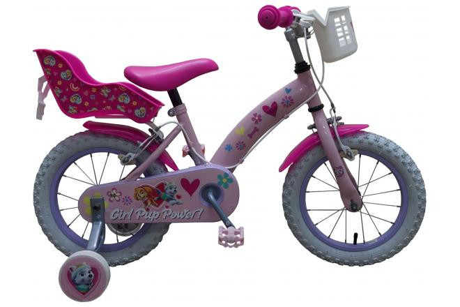 PAW Patrol Kinderfiets - 14 Inch - Roze - Twee Handremmen
