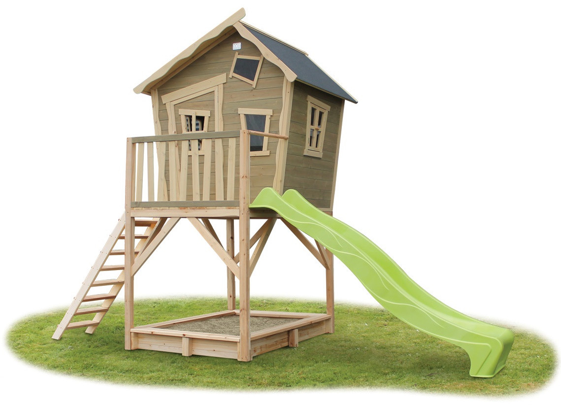 EXIT Crooky 700 - Houten speelhuisje - Naturel