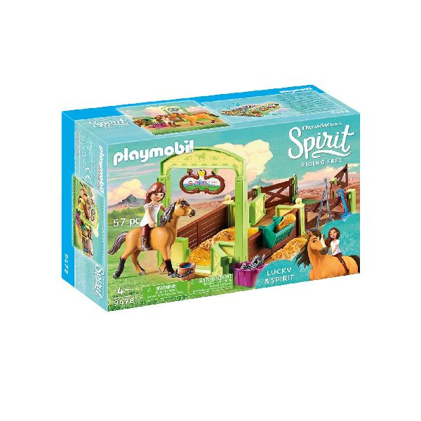 9478 PLAYMOBIL Spirit - Lucky & Spirit met Paardenbox