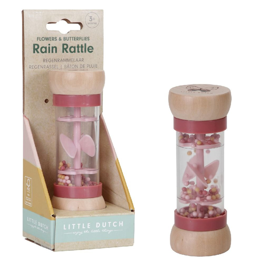 Little Dutch Regen Rammelaar - Flowers & Butterflies