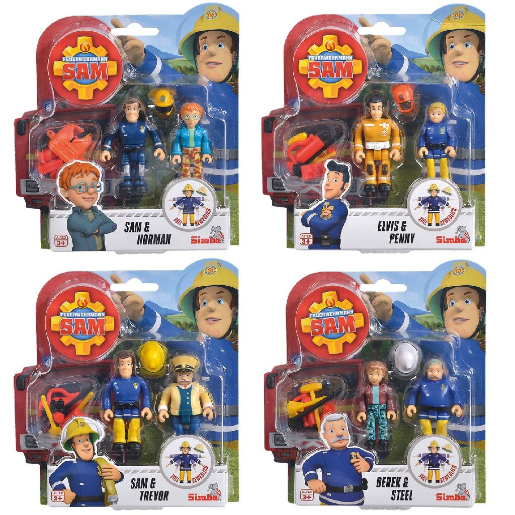 Brandweerman Sam Figuren - 2-Pack - Assortiment - Prijs per stuk