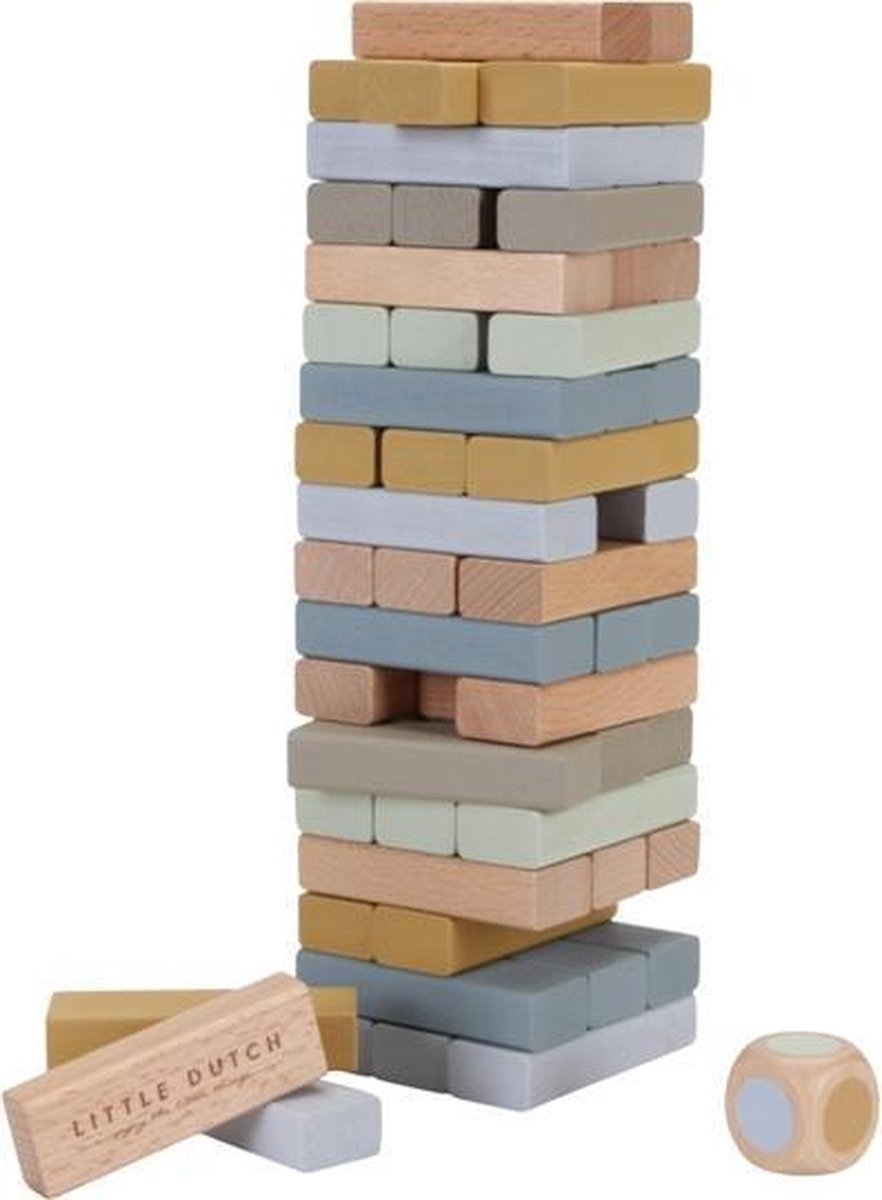 Little Dutch Houten Torenspel - Stapel Blokken