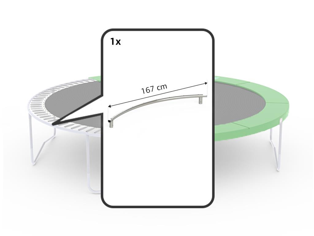 BERG Trampoline Frame Favorit - Toprail Gelast 430 cm - 167 cm