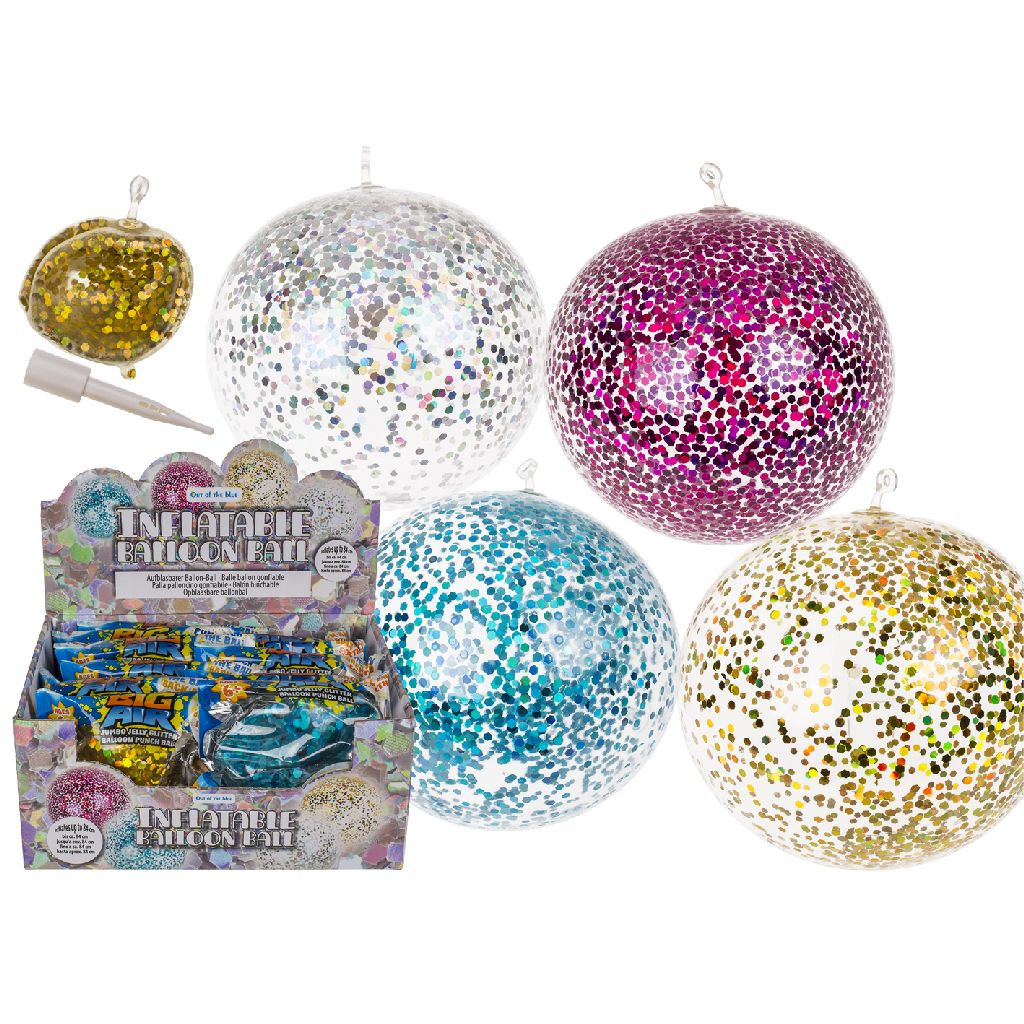 Inflatable Ballon Ball Glitter - Per Stuk