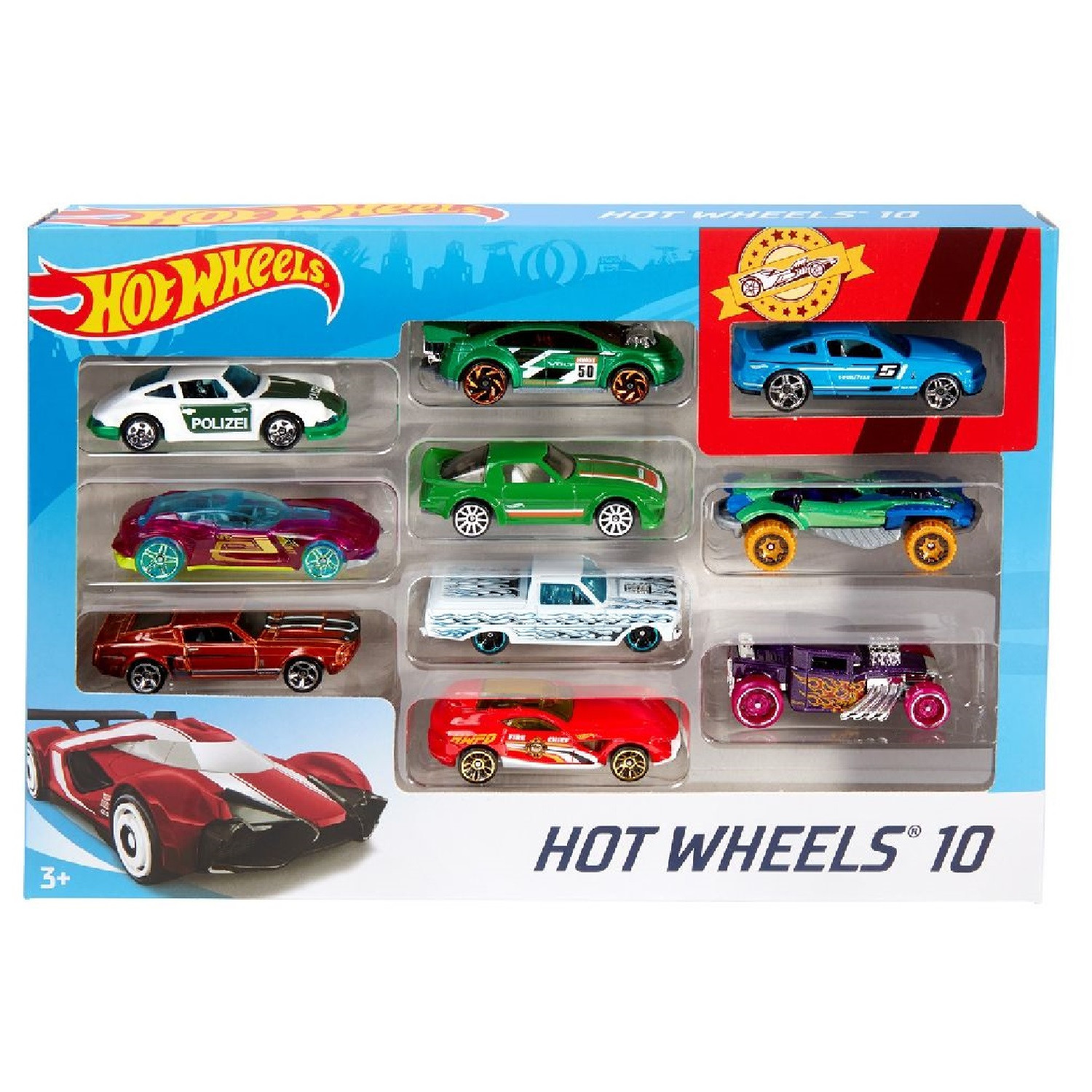 Hot Wheels Giftpack - 10 Pack - Verschillende Uitvoeringen