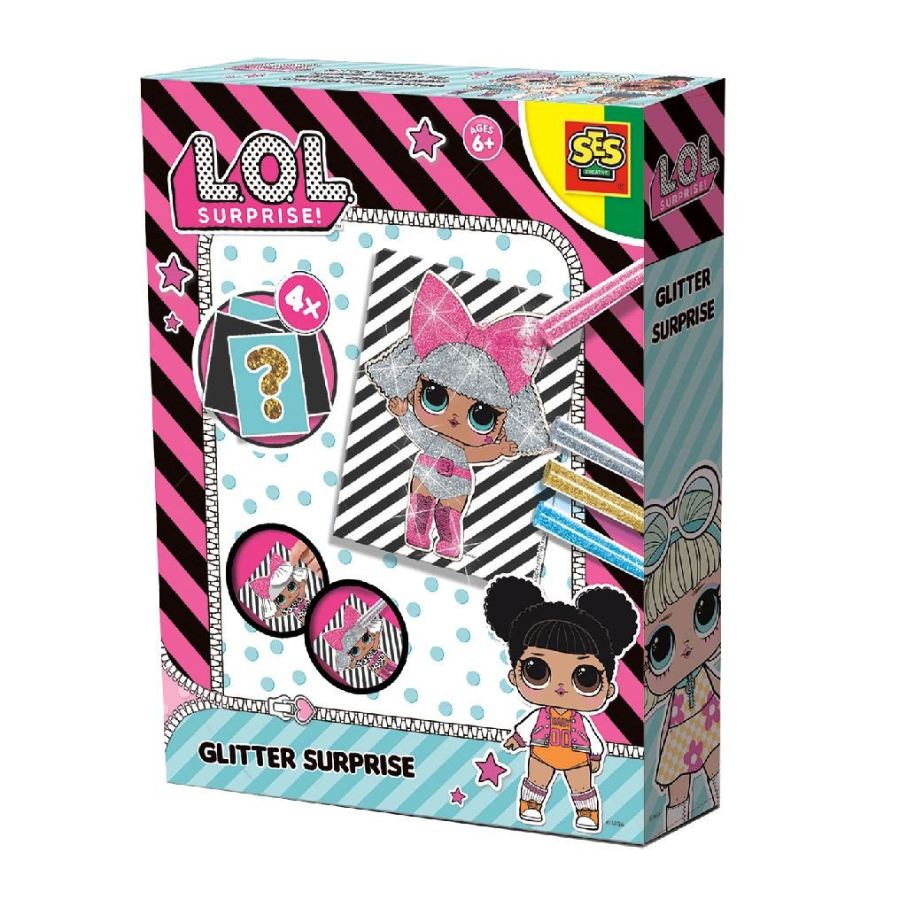 SES 14197 Glitterkaarten - L.O.L. Glitter Surprise - Knutselpakket