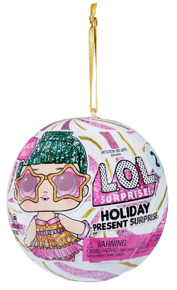 L.O.L. Surprise! Holiday Supreme Surprise Ball - Tinsel - Roze - Minipop - Kerstbal