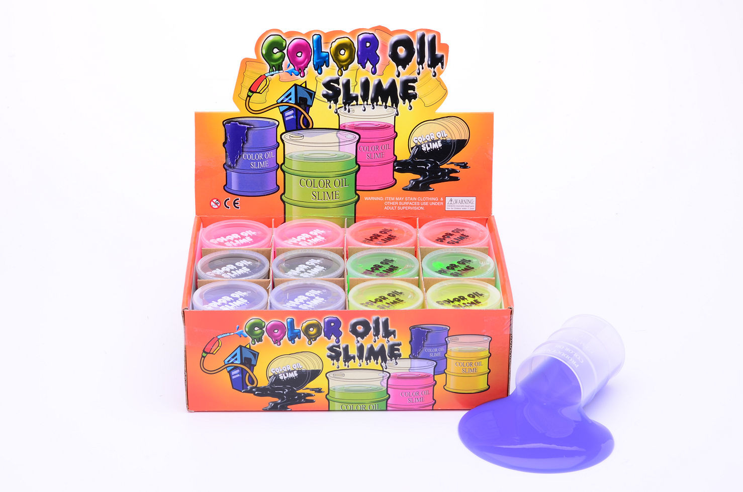 Slijm Olievat Slime in Potje - Prijs per Stuk