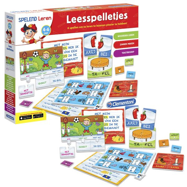 Clementoni Leerspel Leesspelletjes