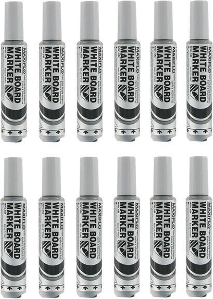 Pentel Maxiflow Whteboard Marker MWL5M - 12 Stuks