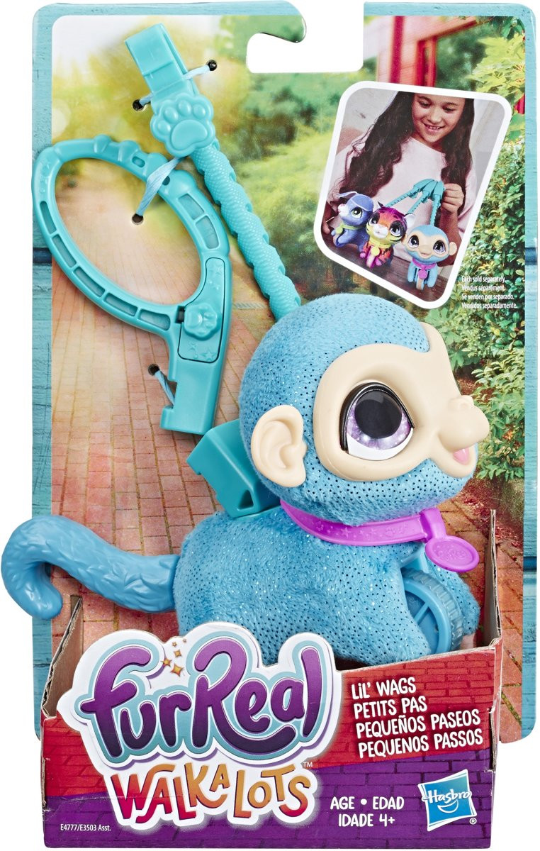 FurReal WalkALots Lil' Wags - Aap - Knuffel
