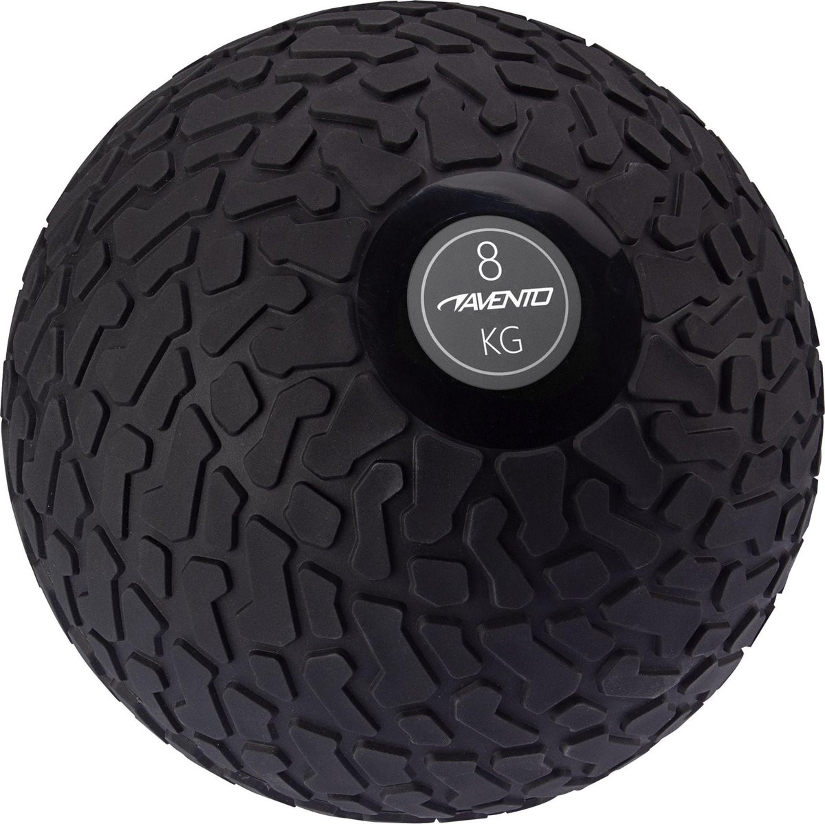 Avento Fitness Slam Bal met Profiel - 8 KG - Zwart