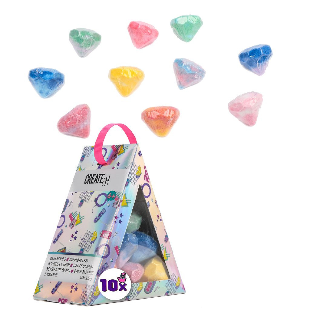 Create It! Poptastic Bruisballen 10 Pack Diamant