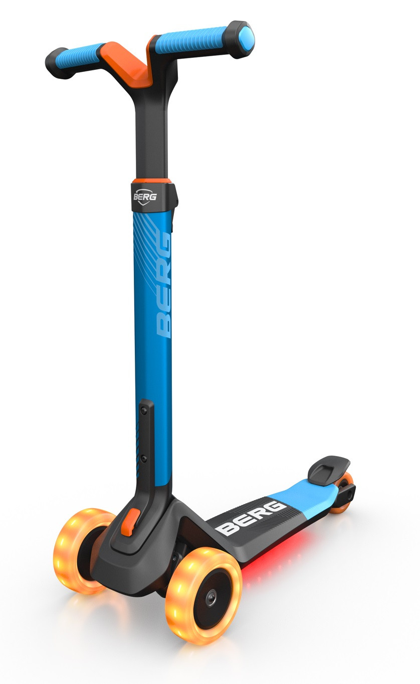 BERG Nexo Kinderstep met LED Deck en LED Wielen - Opvouwbaar - Blauw