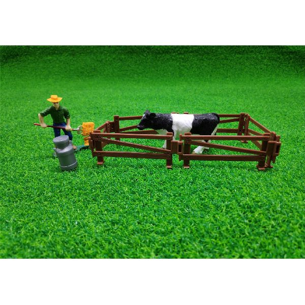 Dutch Farm Line Boer met Koe en Hekken