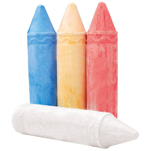 Clown Stoepkrijt XL - 4 Stuks